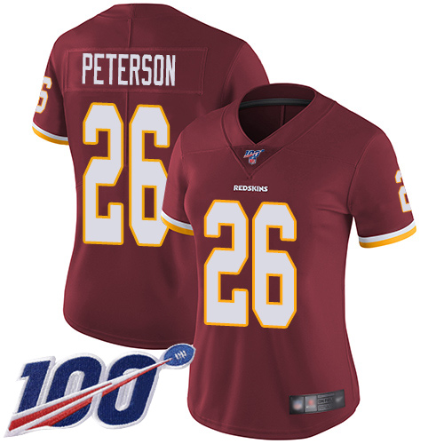 Washington Redskins Limited Burgundy Red Women Adrian Peterson Home Jersey NFL Football 26
